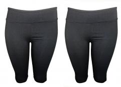Emme Jordan Women's 2 Pack Black Biker Shorts Size S M L XL