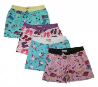 Do Not Disturb Women's Assorted Color 4 Pack Pajama Shorts Size S M L XL