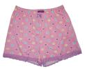 Love To Sleep Women's Zebra/Pink 2 Pack Lace Detail Pajama Shorts Size S M L XL