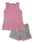 Emme Jordan Womens Pink Dream Catcher Two-Piece Pajama Short Set Size S M L XL