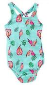 Osh Kosh B'gosh Girls Turquoise One-Piece Swimsuit Size 4 5 6 6X