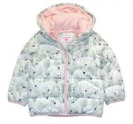 Carter's Infant Girls Polar Bear Mid-Weight Outerwear Coat Size 12M 18M 24M