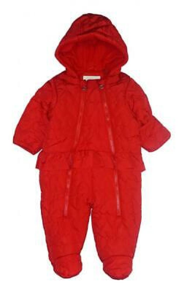 Jessica Simpson Infant Girls Red Quilted Pram Pram Size 3/6M 6/9M