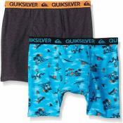 Quiksilver Boys Blue Beach Print 2pk Boxer Briefs Size 4/5 6/7 $18