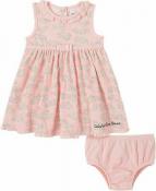Calvin Klein Infant Girls Pink 2pc Dress Set Size 3/6M 6/9M 