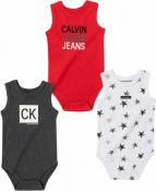 Calvin Klein Infant Boys 3pc Bodysuits Size 0/3M 3/6M 6/9M $42