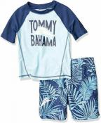 Tommy Bahama Toddler Boys S/S Bluie 2pc Rashguard Set Size 2T 3T 4T