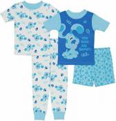 Blue Clues Toddler Boys 4pc Pajama Set Size 2T 3T 4T 