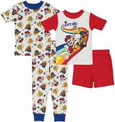 Paw Patrol Toddler Boys 4pc Pajama Set Size 2T 3T 4T
