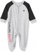 Calvin Klein Infant Boys Gray Coverall Size 0/3M 3/6M 6/9M $32