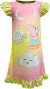 Peppa Pig Toddler Girls Yellow Sweet Dreams Pajama Night Gown Size 2T 3T 4T