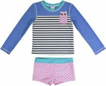 Kiko & Max Infant Girls 2pc Rashguard Swim Set Size 12M 18M 24M