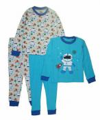 Pajama R Us Boys L/S Space 4pc Pajama Pant Set Size 2T 3T 4T 5T 4 6 8