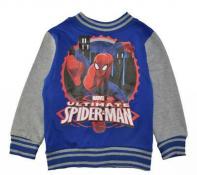 Marvel Spider-Man Boys Blue & Gray Fleece Jacket Size 2T 