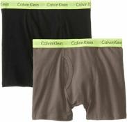 Calvin Klein Boys Gray & Black Boxer Briefs Size 4/5