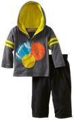 Kids Headquarters Infant Boys 2pc Hooded Top Whit Pants Set Size 3/6M 6/9M $30