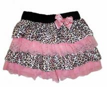 Kids Headquarters Girls Pink Leopard Ruffled Tier Skooter Size 4 5 6