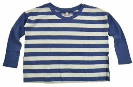 Dream Star Girls Navy Blue Striped Top Size 4 5 6 6X $24
