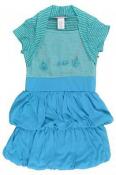 Dream Girl Turquoise Dress W/Necklace Size 6X
