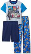 Star Wars Boys Mandalorian  S/S Three-Piece Pajama Set Size 4 6 8 10