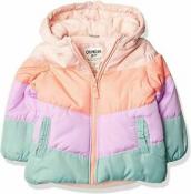 Osh Kosh B'gosh Girls Multi Pastel Puffer Jacket Size 2T 3T 4T 4 5/6 6X 