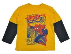 Spider-Man Toddler Boys L/S Yellow Character Print Top Size 2T 3T $12.99