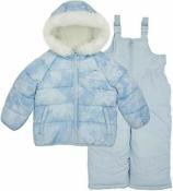 Osh Kosh B'gosh Girls Cloud Blue 2pc Snowsuit Size 4 5/6 6X