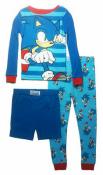 Sonic The Hedgehog Boys 3pc Multi-Color Pajama Pant Set Size 4 6 8