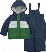 Carter's Boys Navy & Green 2pc Snowsuit Size 4 5/6 7