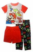 Super Mario Boys 3pc Pajama Set Size 4 6 8 10