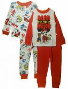 Paw Patrol Toddler Boys 4pc Pajama Pant Set Size 2T 3T 4T 
