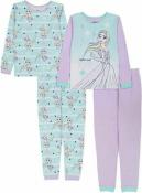 Frozen Girls 4pc Pajama Pant Set Size 4 6 8 10