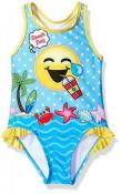 Emojination Toddler Girls  One-Piece Swimsuit Size 2T 3T 4T