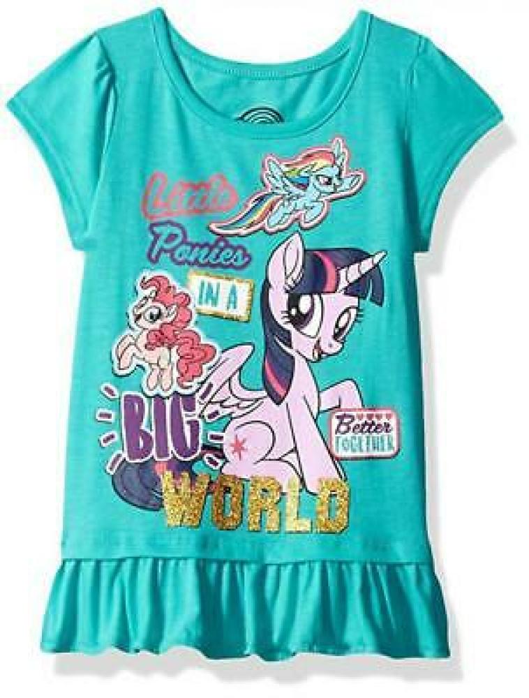My Little Pony Toddler Girls S/S Teal Character Print Top Size 2T 3T 4T