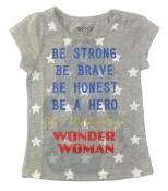 Wonder Woman Toddler Girls S/S Gray be Yourself Top Size 2T 3T 4T