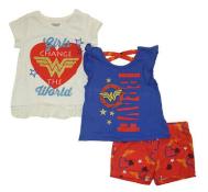 Wonder Woman Girls Girls Change The World Short Set Size 2T 3T 4T 4 5 6 6X