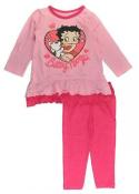 Betty Boop Toddler Girls L/S Pink Tunic 2pc Legging Set Size 2T 3T 4T $25.99