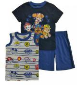 Paw Patrol Boys Navy Blue & Multi 3pc Short Set Size 2T 3T 4T 4 5 6 7