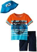 Sesame Street Cookie Monster Infant Boys S/S Top 3pc Short Set Size 12M 18M 24M