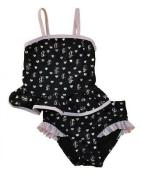 Juicy Couture Infant Girls Black & Pink 2pc Swimsuit Set Size 3/6M 6/9M $44.50