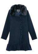Rothschild Girls Midnight Navy Faux Wool Coat Size 7/8 10/12 14 16