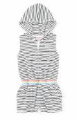Juicy Couture Girls Navy Striped Romper Size 4 5 6 6X
