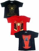 Marvel Boys Three-Pack Spider-man T-Shirts Size 4 5 7 8 10