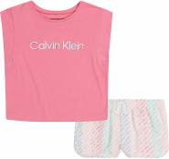 Calvin Klein Boys 2 Pieces Wild Orchid Short Set Size 2T, 3T, 4T