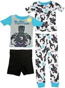 Marvel Boys' Black Panther Snug Fit Wakanda Forever Cotton Pajamas Size 4,6,8,10