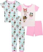 L.O.L. Surprise! Girls' Snug Fit Dreaming Stars Cotton Pajamas Size 4, 6, 8, 10