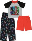 Minecraft Boys Big Pajama Set Mob Problems Size 6, 8, 10, 12