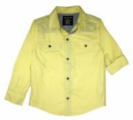 Calvin Klein Boys L/S Yellow Woven Shirt Size 7 $39
