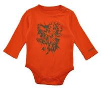 Under Armour Infant Boys L/S Orange Thermal Bodysuit Size 3/6 Months