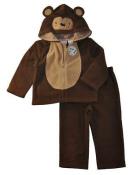 Baby Headquarters Infant Boys Brown 2pc Fleece Pant Set Size 18M $32